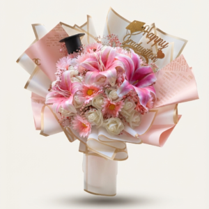 Golden Graduation Daisy Arrangement